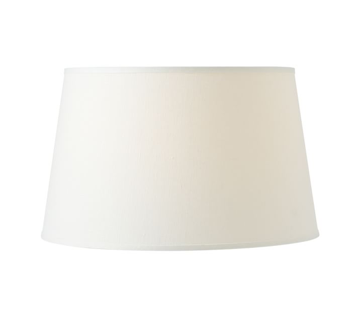 Linen Tapered Lamp Shade Taped Edge Pottery Barn