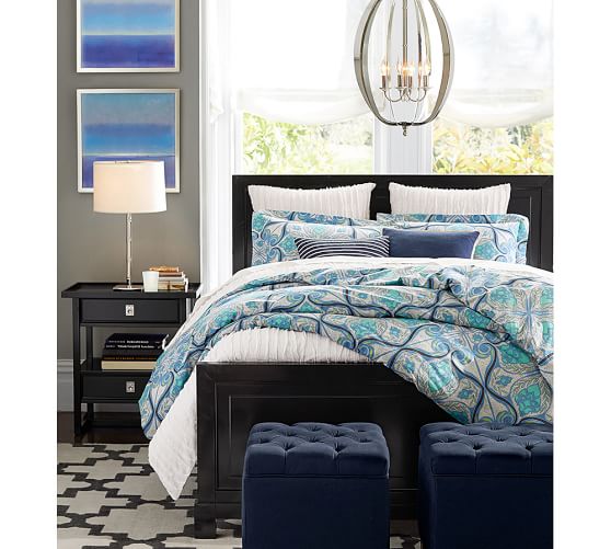 Lorraine Tufted Storage Cube Pottery Barn