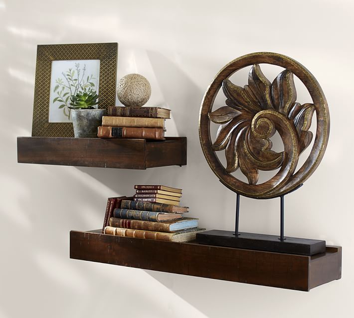 Rustic Wood Shelves Pottery Barn