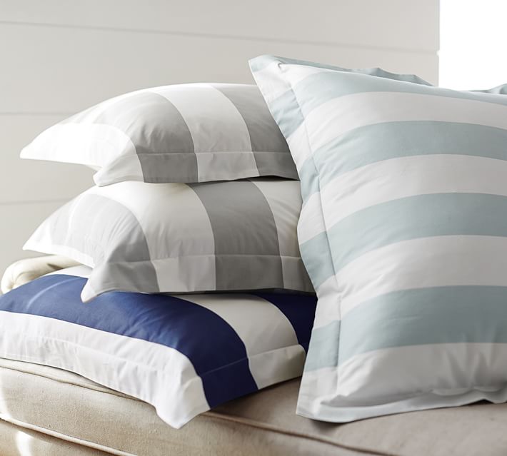 Pb Classic Stripe 400 Thread Count Duvet Cover Sham Pottery Barn