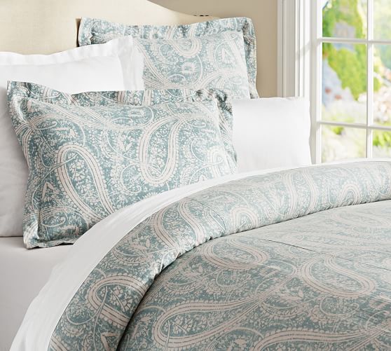 Finley Paisley Duvet & Sham Pottery Barn