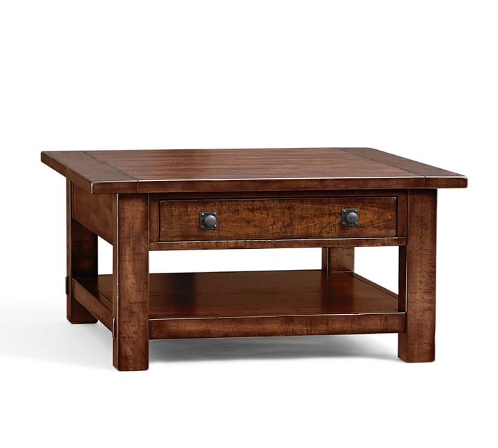 Benchwright Square Coffee Table Pottery Barn