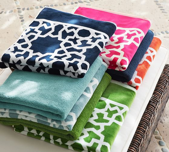 PB Essential Beach Towel Pottery Barn