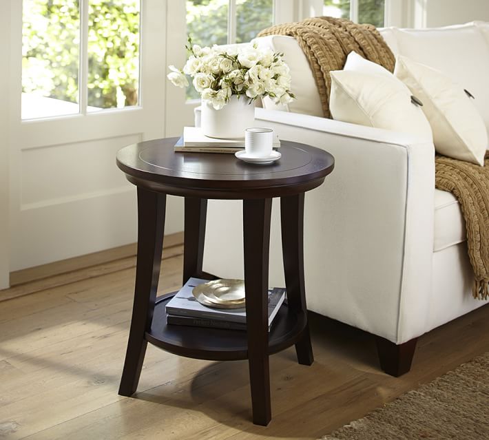 Metropolitan Round End Table Pottery Barn