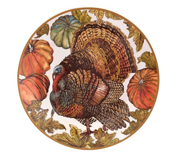 Heritage Turkey Dinner Plates, Set of 4 Pottery Barn