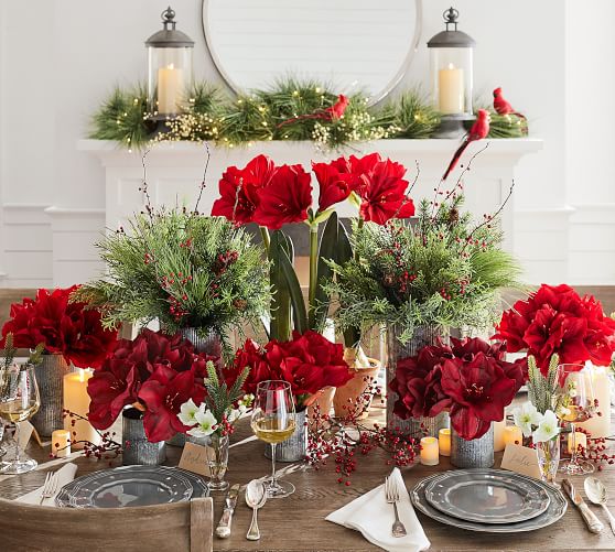 Corrugated Steel Vases - Come discover 23 Frugally Fabulous Holiday Decorating Finds Under $20 + Funny Quotes! #holidaydecor #lowcost #decorinspiration