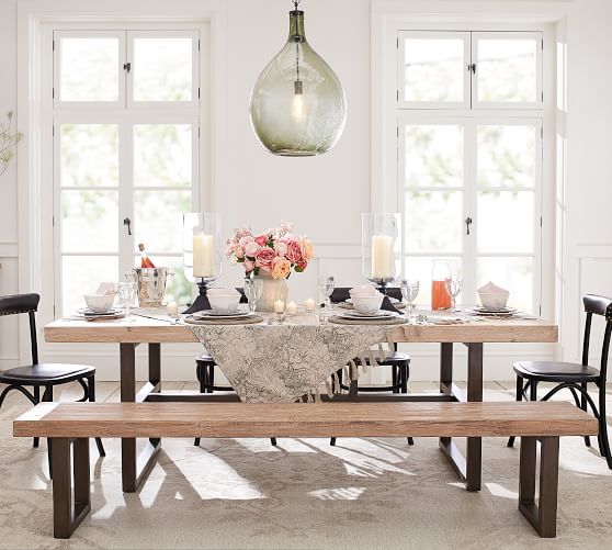Griffin Reclaimed Wood Dining Table, Reclaimed Dusty Safari Pottery Barn