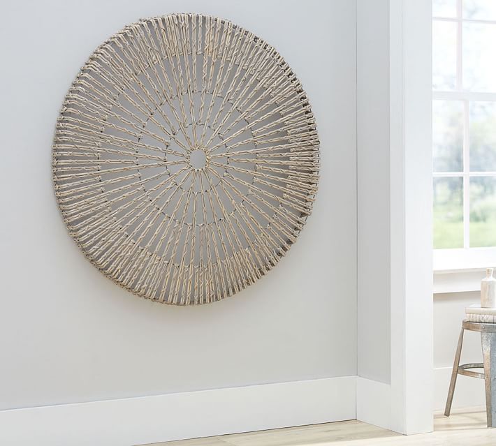 Woven Wheel Wall Art Pottery Barn