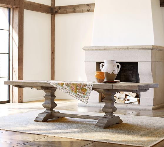 Banks Extending Dining Table & Wynn Chair Set Pottery Barn