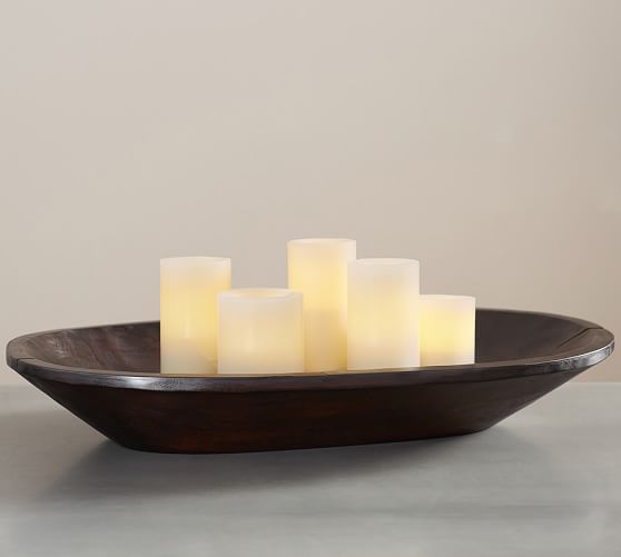 Dough Bowl Candle Tray Pottery Barn