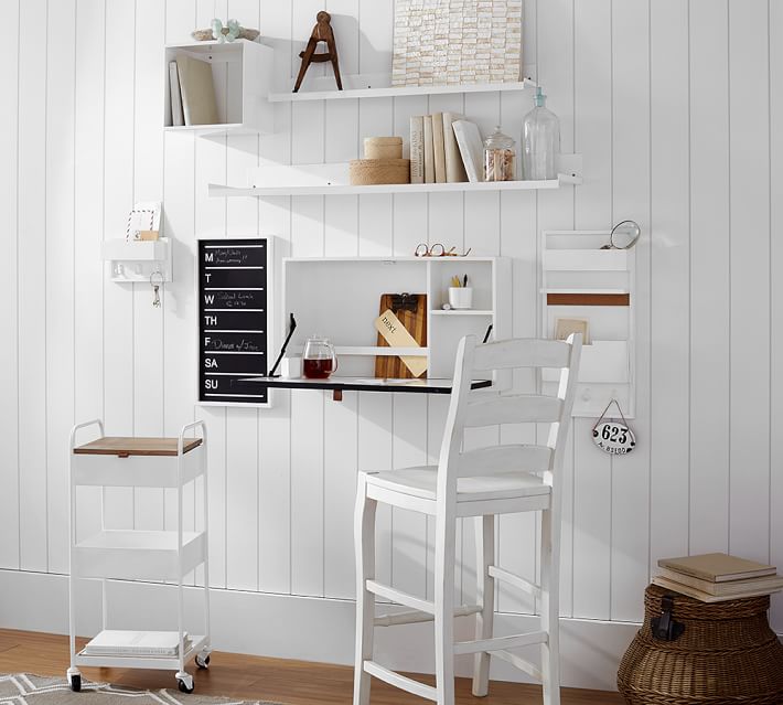 Wyatt Workspace Wall Mounted Desk Pottery Barn