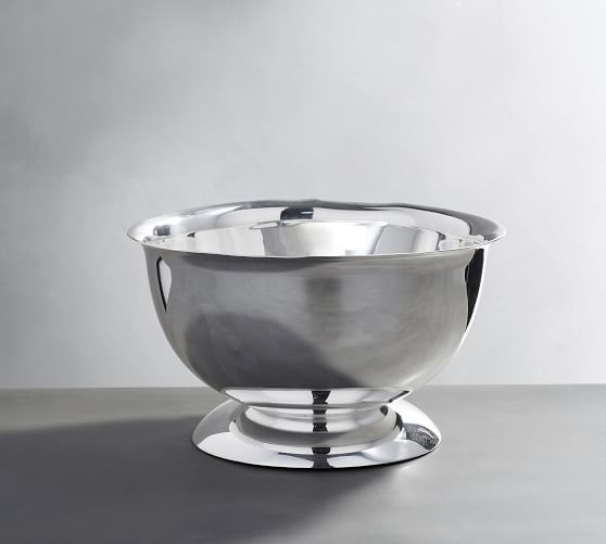 Polished Silver Footed Serve Bowl Pottery Barn