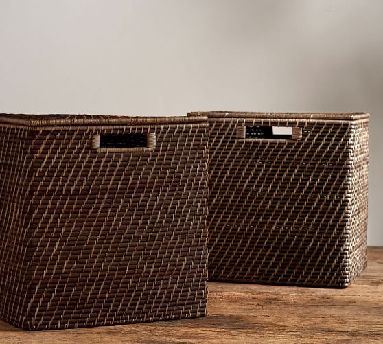 Clive Weave Large Storage Cube Pottery Barn Clive Weave Large Storage Cube