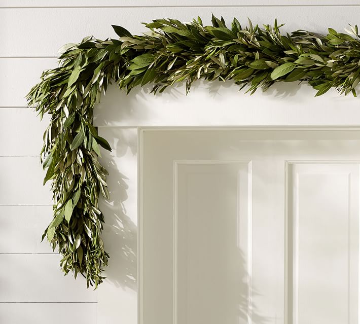 Live Olive Leaf & Myrtle Garland