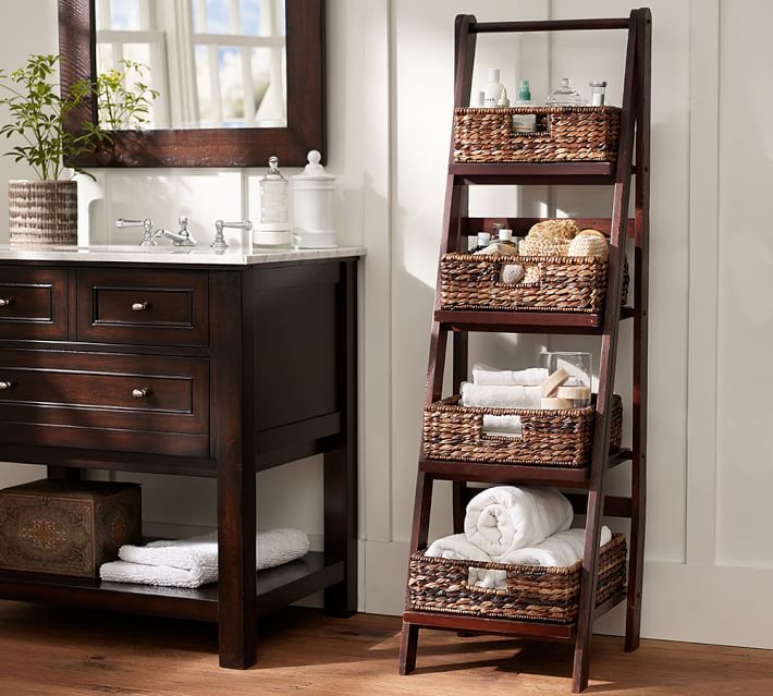 Benchwright Ladder Floor Storage Pottery Barn