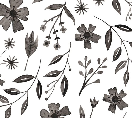 Inked Florals Wall Decal Pottery Barn