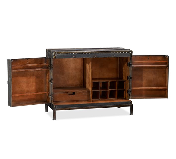 Ludlow Trunk Bar Cabinet Pottery Barn