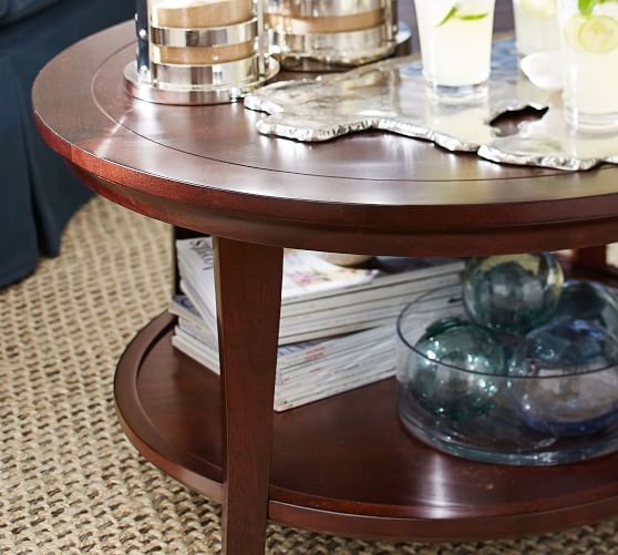 Metropolitan Round Coffee Table Pottery Barn