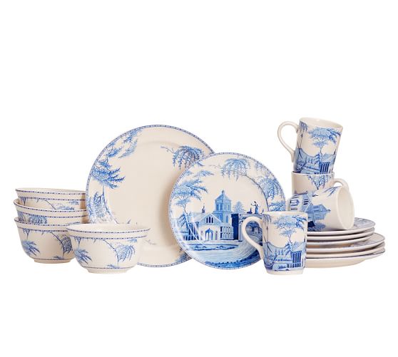 Sophia Village 16Piece Dinnerware Set Pottery Barn