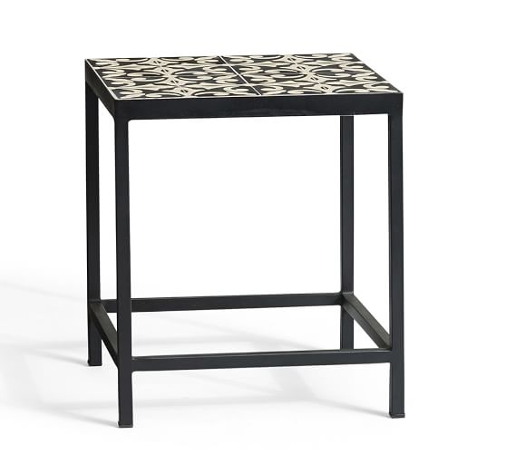 Square Tile Side Table Pottery Barn Square Tile Side Table Saved View Larger Roll Over Image To Zoom