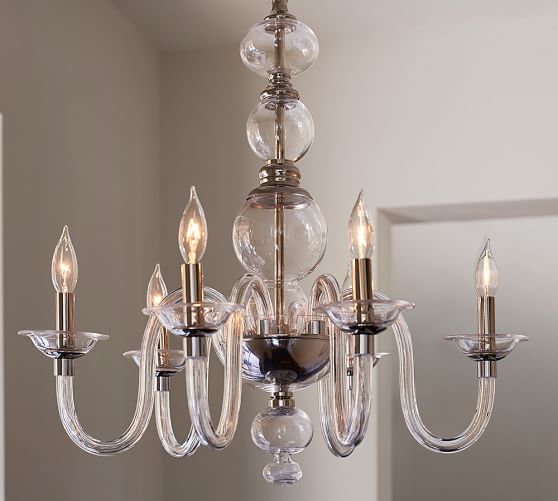 Blown Glass Chandelier | Pottery Barn