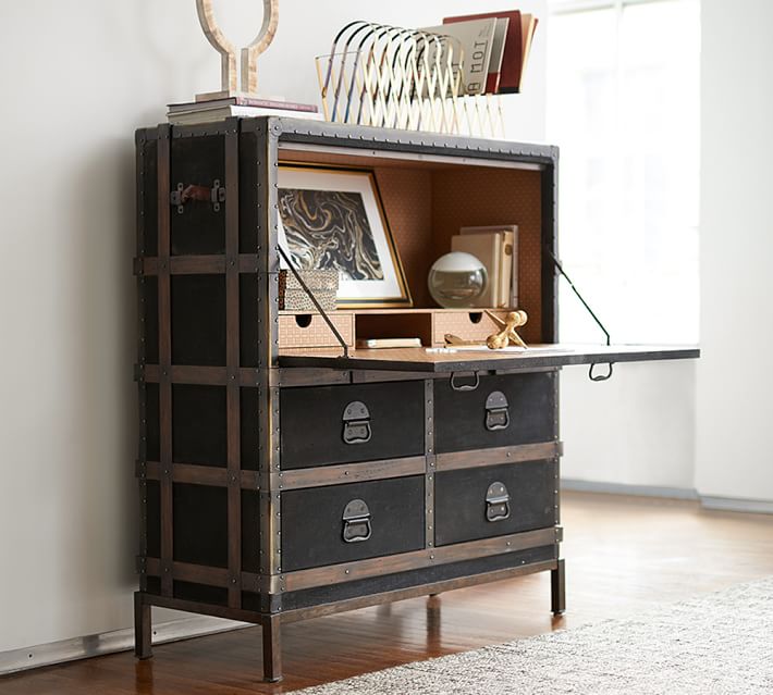 Ludlow Trunk Secretary Desk Pottery Barn