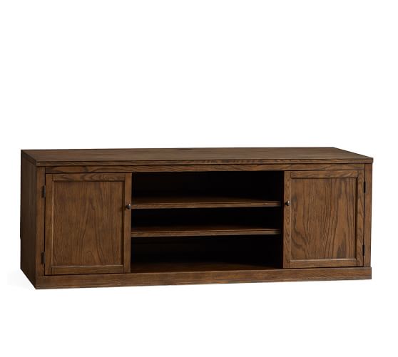 Logan Large TV Stand, Hewn Oak Pottery Barn