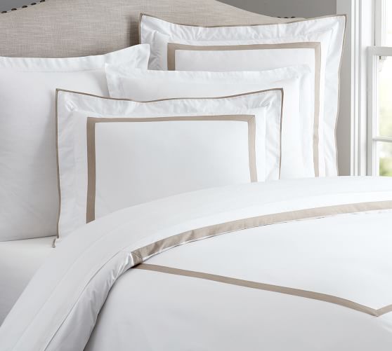 Morgan Organic Duvet Cover Sham Pottery Barn Roll Over Image To Zoom