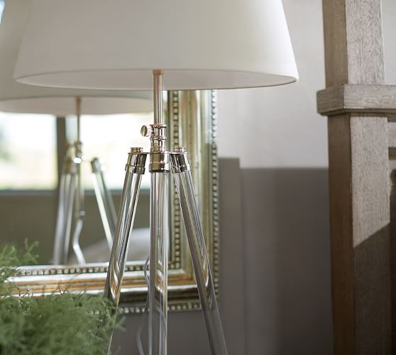 Acrylic Tripod Table Lamp Pottery Barn Acrylic Tripod Table Lamp Saved View Larger Roll Over Image To Zoom