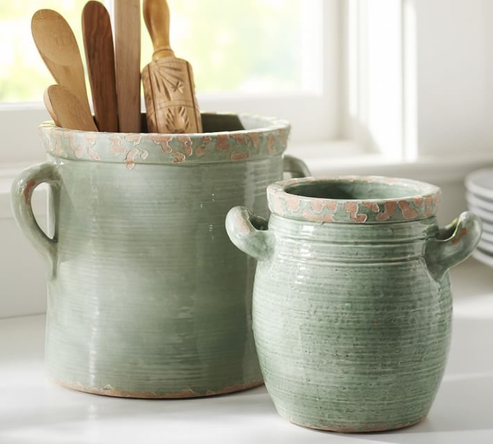 Rustic Cucina Crocks Blue Pottery Barn