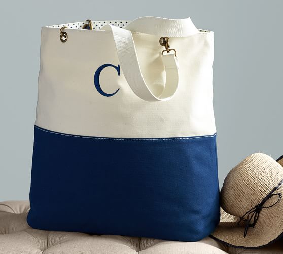 Colorblock Tote Bag Pottery Barn