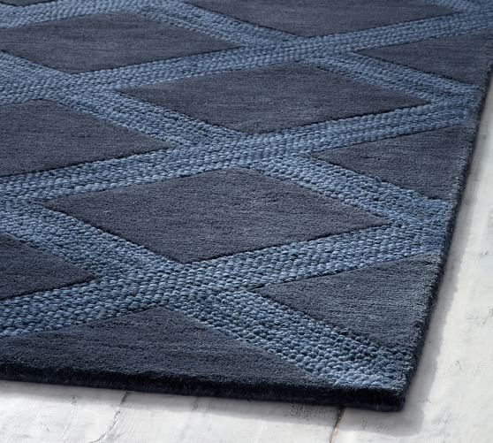 Chase Tufted Rug Indigo Pottery Barn