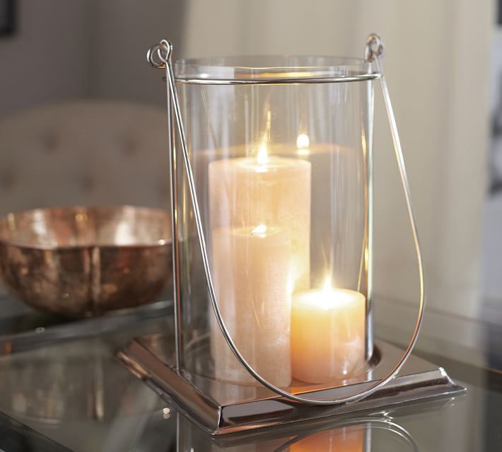 Glass Hurricane Lamps For Candles Home Decorating Ideas