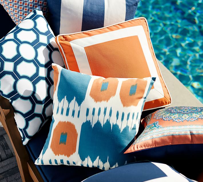 monogrammable frame indoor outdoor pillow pottery barn