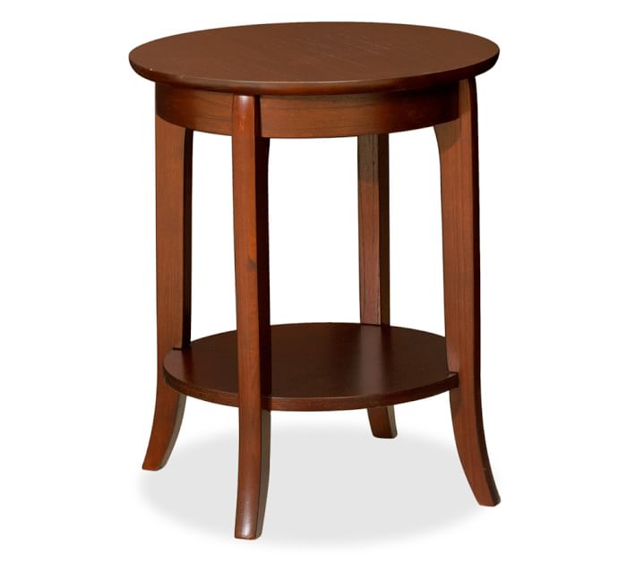 Round Side Table Restaurant Interior Design Drawing Chloe End Table Pottery Barn Rh Potterybarn Com Round Side Cloth Wood