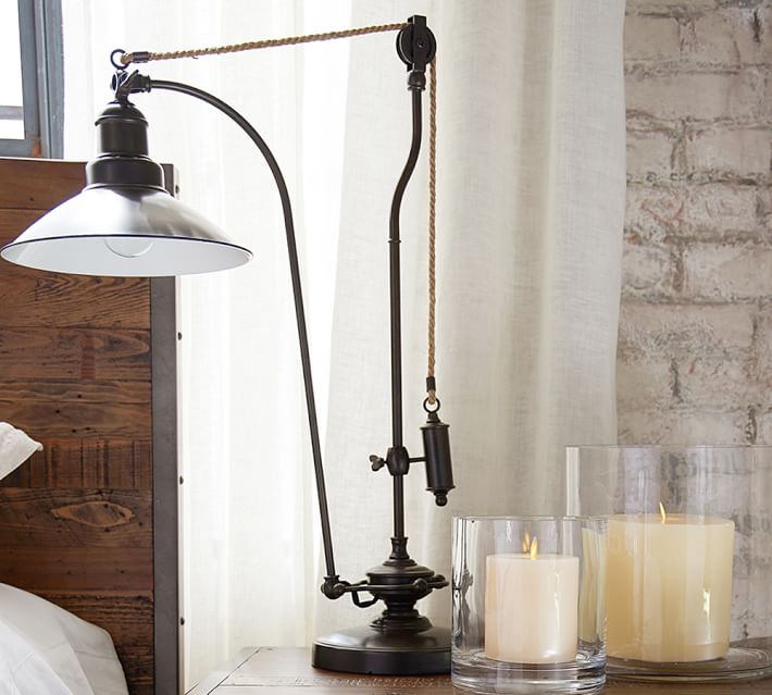 Glendale Pulley Task Table Lamp Pottery Barn