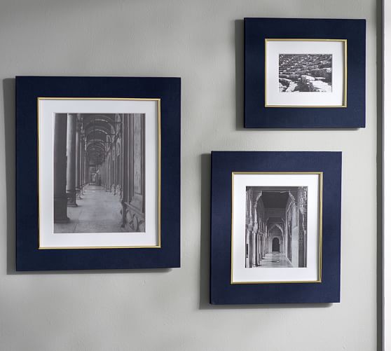Blue Linen Frames Pottery Barn