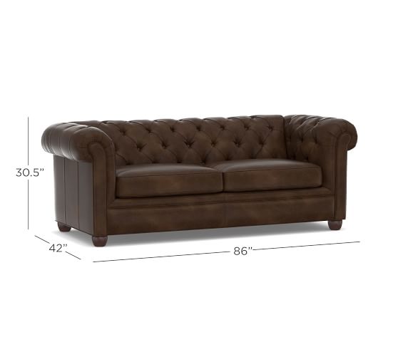 Chesterfield Leather Sofa Pottery Barn