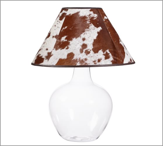 PB Basic Cowhide Lamp Shade Pottery Barn