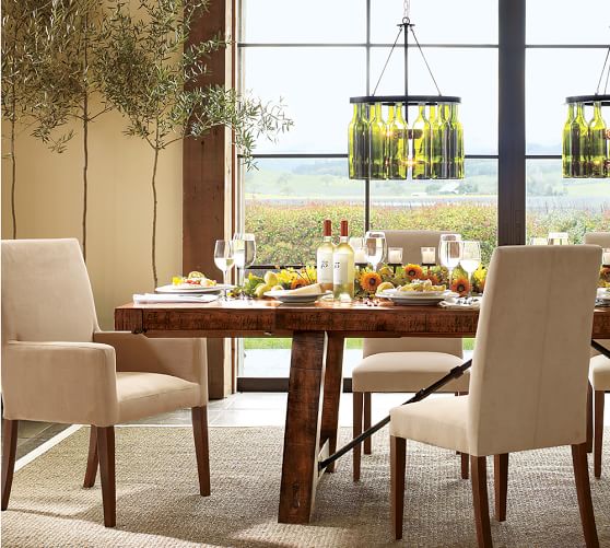 Benchwright Extending Table & Grayson Chair 7Piece Dining Set