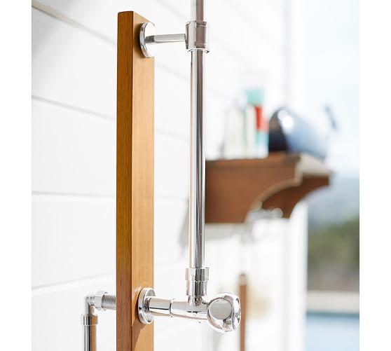 Outdoor Shower & WallMount Shower Shelf Pottery Barn