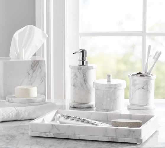 Monique Lhuillier Marble Bath Accessories Pottery Barn