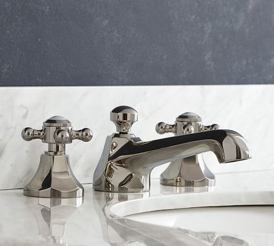 Victoria Cross Handle Widespread Bathroom Faucet Pottery Barn Victoria Cross Handle Widespread Bathroom Faucet
