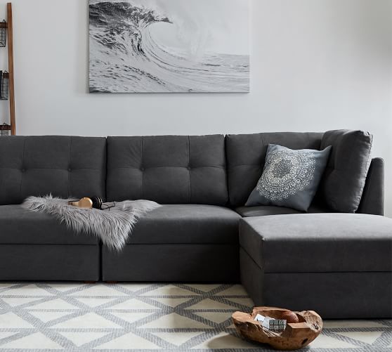 Build Your Own Upholstered Sectional Pottery Barn