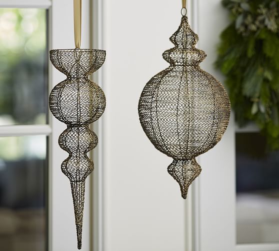 Hanging Wire Outdoor Ornaments Pottery Barn