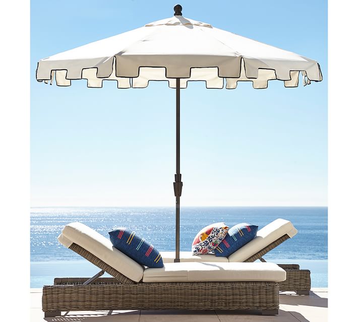 Capri Market Umbrella Pottery Barn