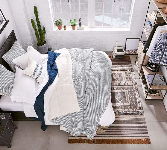 Isaac Synthetic Kilim Rug Neutral Multi Pottery Barn