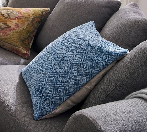 Washed Diamond Pillow Covers Pottery Barn