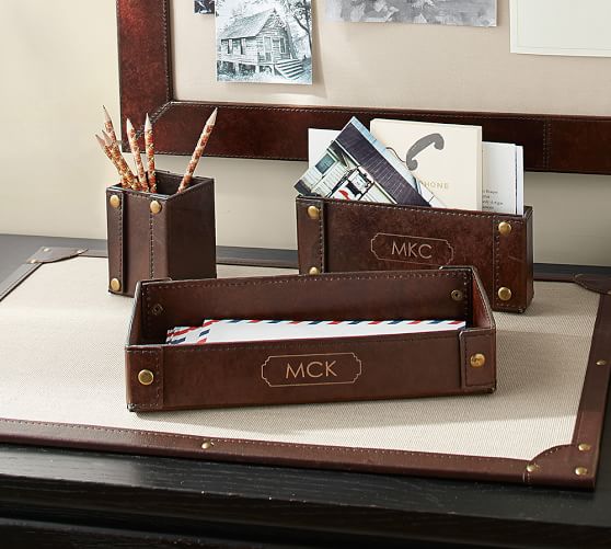 Hawthorne Desk Blotter Pottery Barn