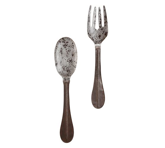 Metal Spoon Fork Pottery Barn Metal Spoon Fork